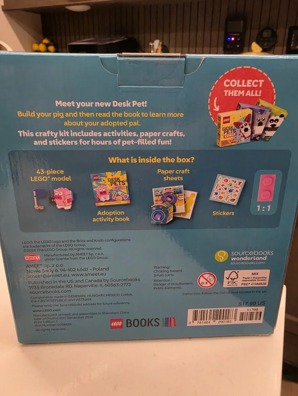 Lego Desk Pets Pink Pig w/ Adoption Craft Accessories #51799